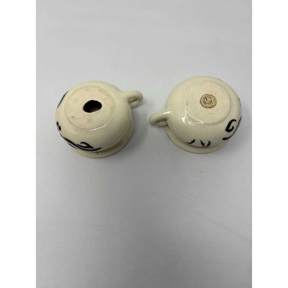 Vintage His and Hers‎ Antique Chamber Pot Salt and Pepper Shakers 1950's Set